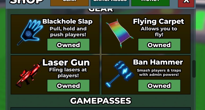 SAB(17103 R$)👨‍💻ADMIN PANEL👨‍💻10 rebirth+Lamp Rare+vip+2xmoney+hammer🌟, Sale,Voice chat:yes Slide 1