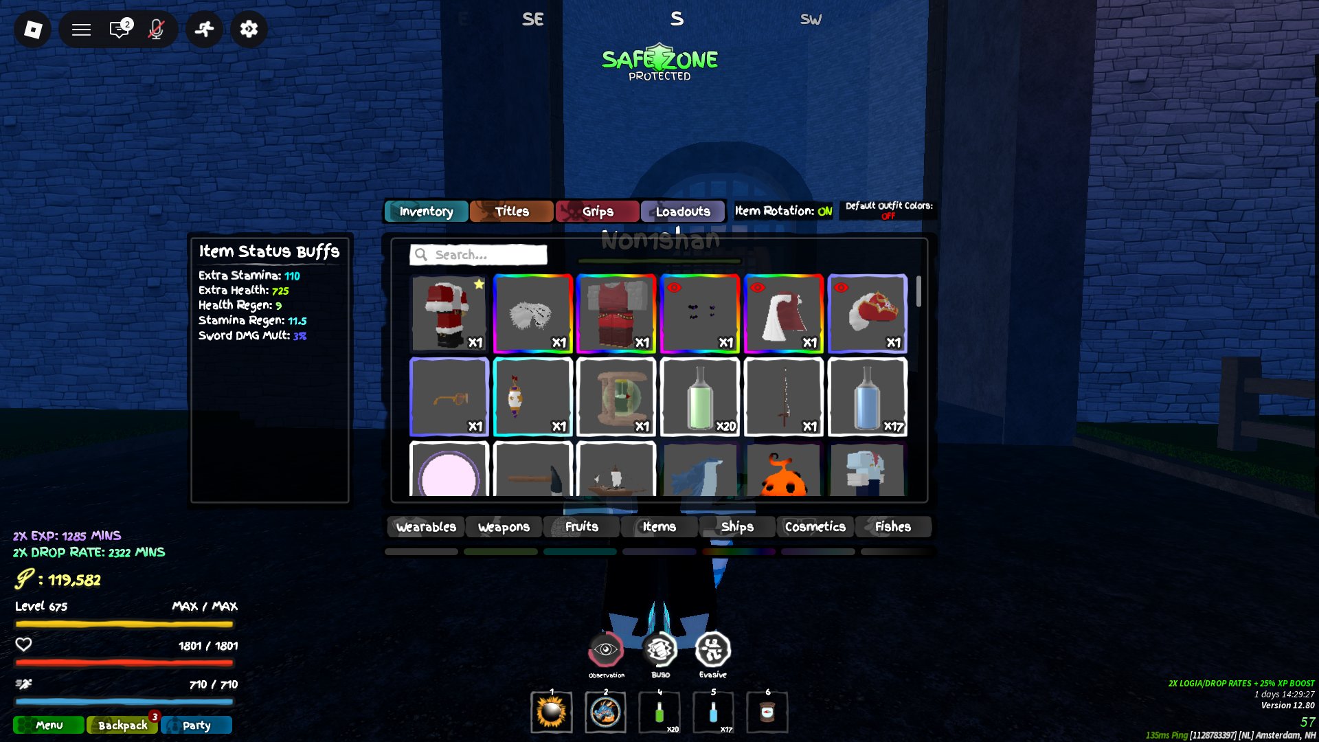 Stacked account with huge progression And donat in: Blox Fruits, GPO, Fruit Battlegrounds Slide 3