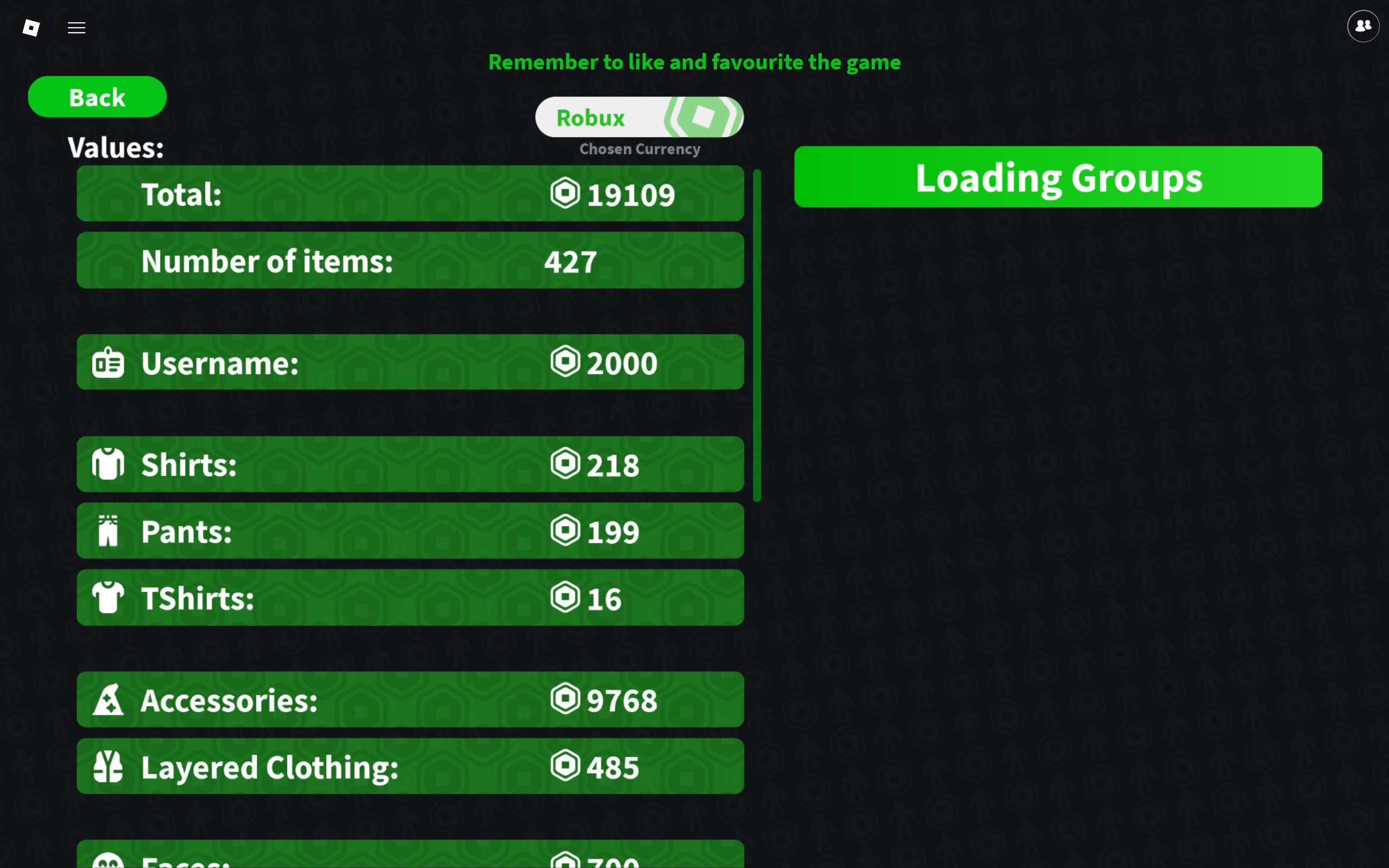 💞🏆✨【AUTO-DISPLAY】TOP ACCOUNT INVENTORY 19,000+ ROBUX, LOTS OF DONATED SKINS✨🏆💞 Slide 1